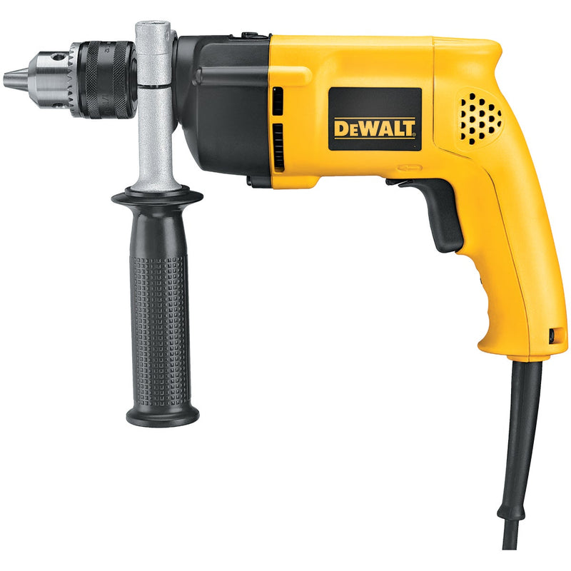 DEWALT 1/2 In. Keyed 8.5-Amp VSR Single-Speed Electric Hammer Drill