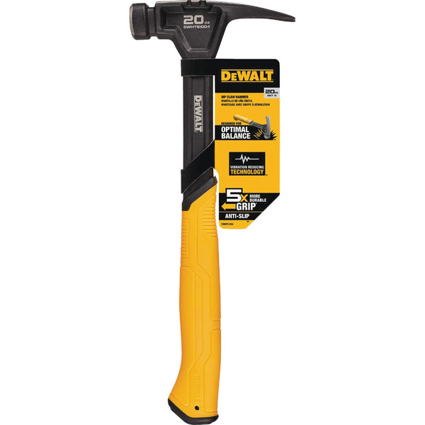 DEWALT 20 Oz. Smooth-Face Rip Claw Hammer with Steel Handle