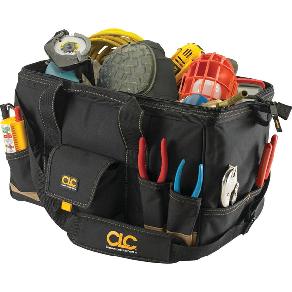 CLC 25-Pocket 18 In. Megamouth Tool Bag