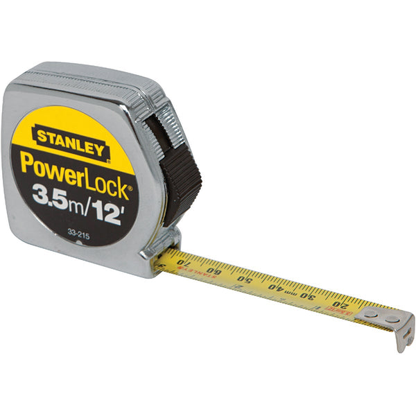 Stanley PowerLock 3.5m/12 Ft. Metric/SAE Tape Measure