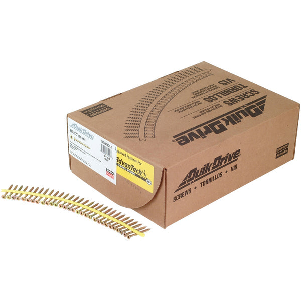 Quick Drive Strong-Drive #9 x 2-1/2 In. T-25 WSV Subfloor Collated Wood Screw, Yellow Zinc Finish (1500-Ct.)