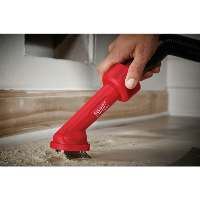 Milwaukee AIR-TIP 1-1/4 In. - 2-1/2 In. Red Plastic Cross Bristle Vacuum Brush