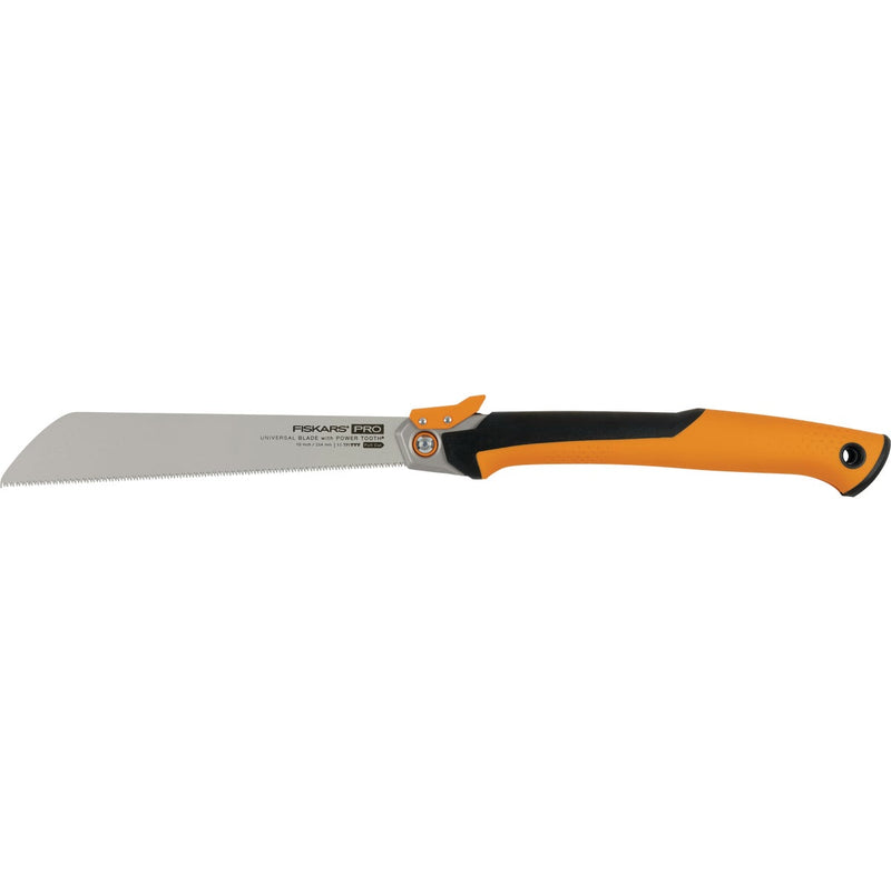 Fiskars Pro POWER TOOTH 10 In. 13 TPI Folding Pull Stroke Pull Saw