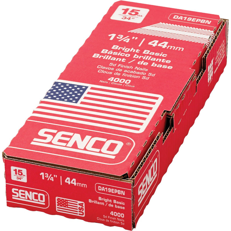 Senco 15-Gauge Bright 34 Degree Angled Finish Nail, 1-3/4 In. (4000 Ct.)