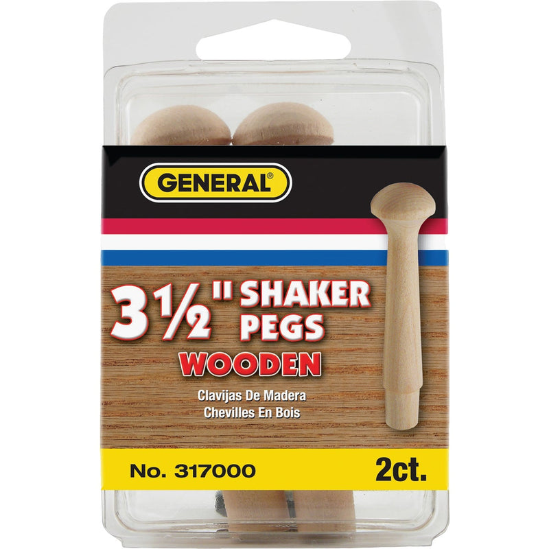 General Tools 3-1/2 In. L Hardwood Shaker Peg (2-Count)