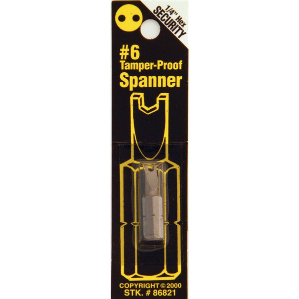 Best Way Tools #6 Spanner Security 1 In. 1/4 In. Hex Screwdriver Bit