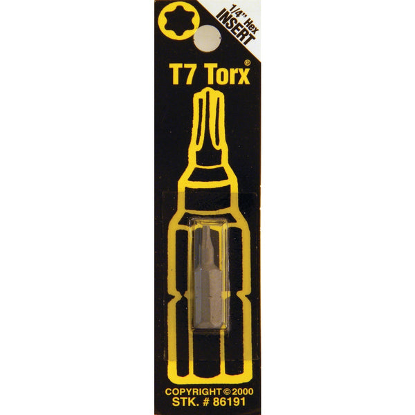 Best Way Tools T7 TORX Insert Hex Screwdriver Bit