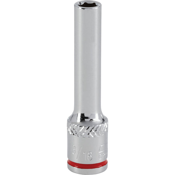 Channellock 1/4 In. Drive 3/16 In. 6-Point Deep Standard Socket