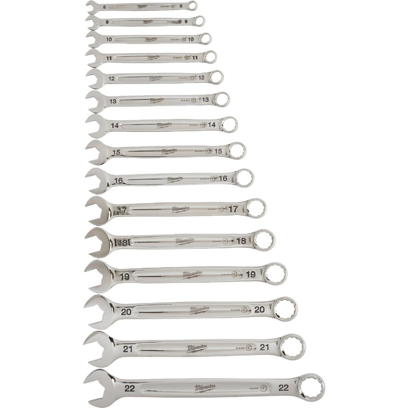 Milwaukee Metric 12-Point Combination Wrench Set (15-Piece)