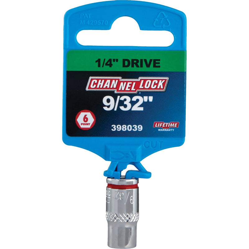 Channellock 1/4 In. Drive 9/32 In. 6-Point Shallow Standard Socket