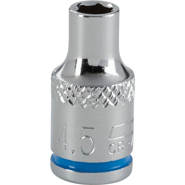 Channellock 1/4 In. Drive 4.5 mm 6-Point Shallow Metric Socket