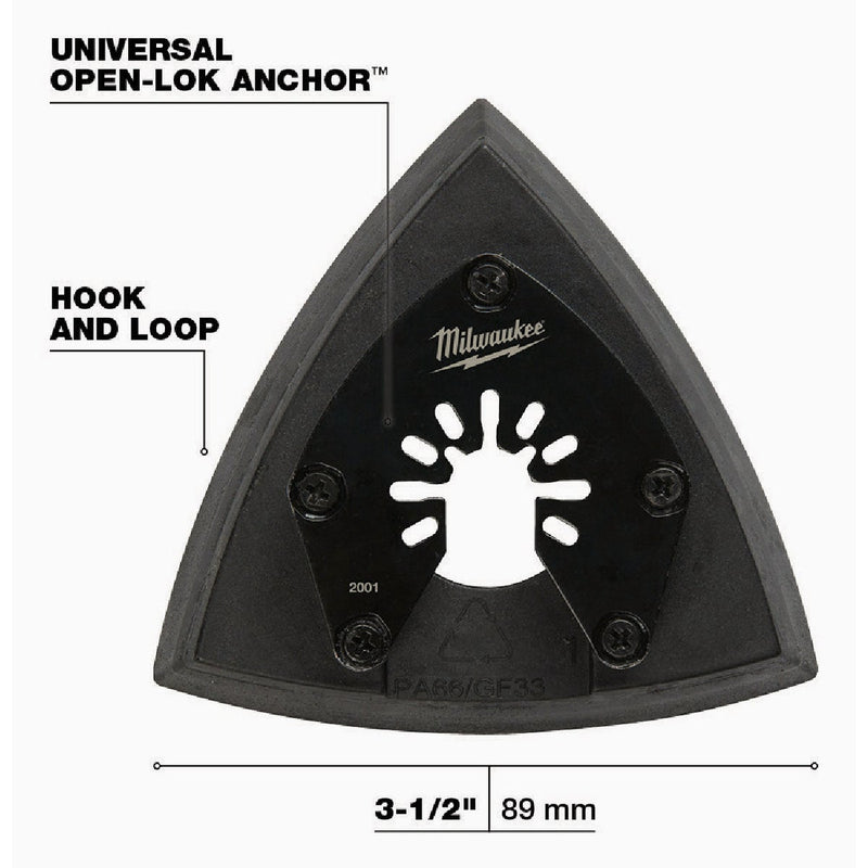 Milwaukee OPEN-LOK 3-1/2 In. Triangle Sanding Pad