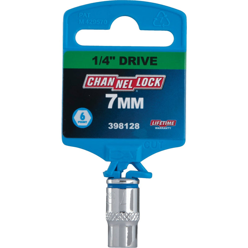 Channellock 1/4 In. Drive 7 mm 6-Point Shallow Metric Socket