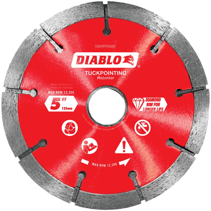 Diablo 5 In. Tuck Point Rim Dry/Wet Diamond Blade