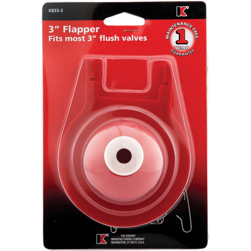 Keeney Universal 3 In. Red Rubber Ball Flapper