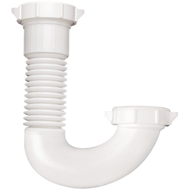 Do it Best 1-1/4 In. x 1-1/2 In. White Plastic J-Bend