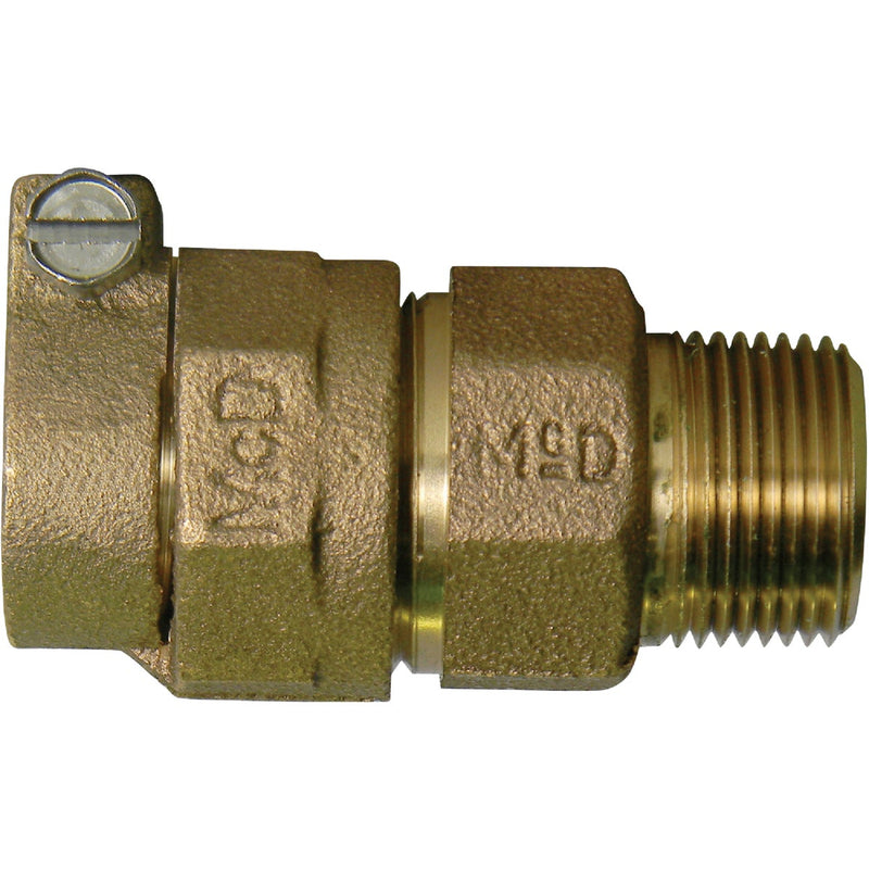 Anderson Metals 1 In. CTS X 1 In. MIPT Brass Low Lead Connector