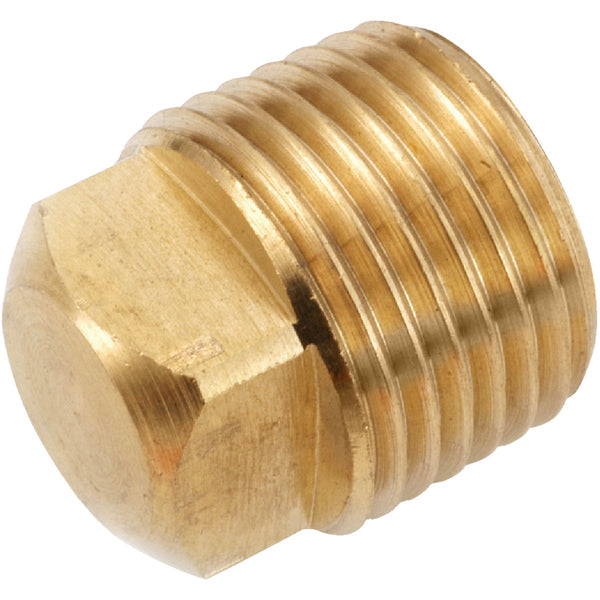 Anderson Metals 3/8 In. Yellow Brass Square Head Square Plug