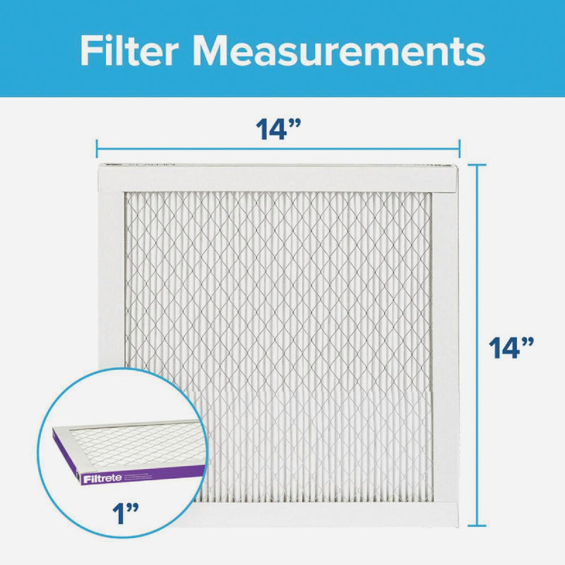 Filtrete High Performance Air Filter, 1500 MPR, 14 In. x 14 In. x 1 In.