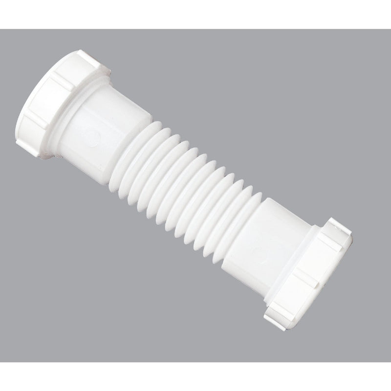 Do it Best 1-1/4 In. or 1-1/2 In. White Plastic Flexible Coupling and Elbow