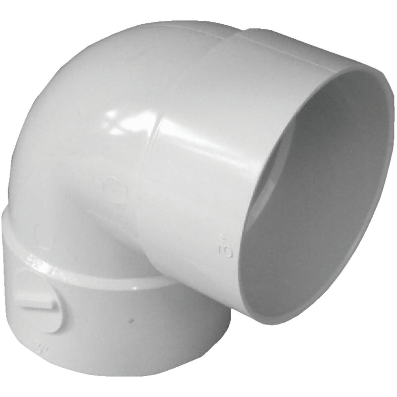 IPEX 3 In. SDR 35 90 Deg. PVC Sewer and Drain Short Turn Elbow (1/4 Bend)