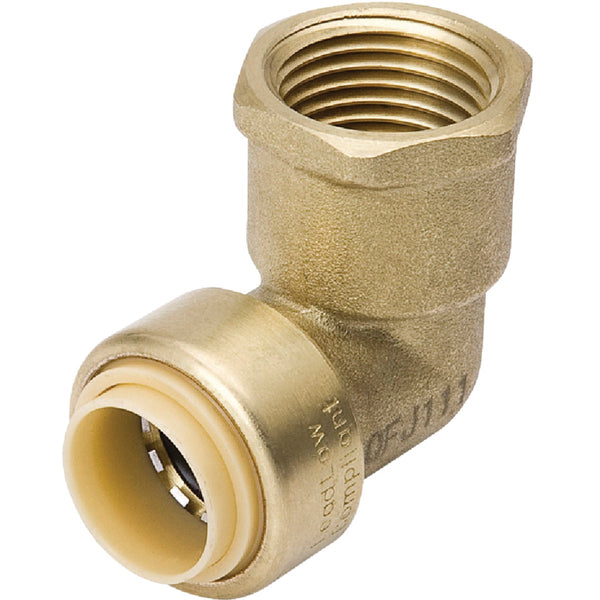 ProLine 1/2 In. PF x FIP Brass Push Fit 90 Female Elbow