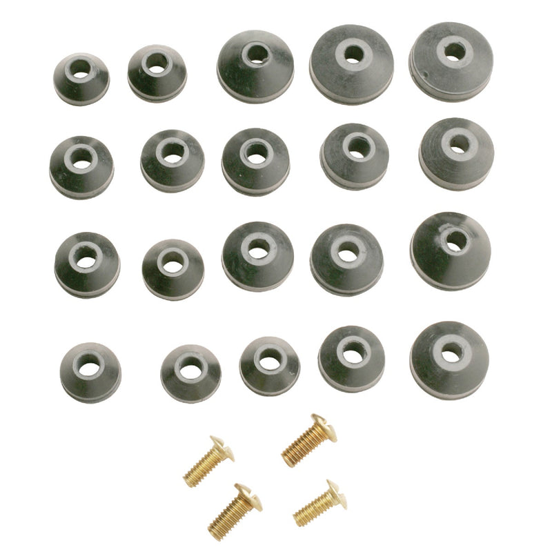 Do it Best Assorted Black Beveled Faucet Washer (24 Ct.)