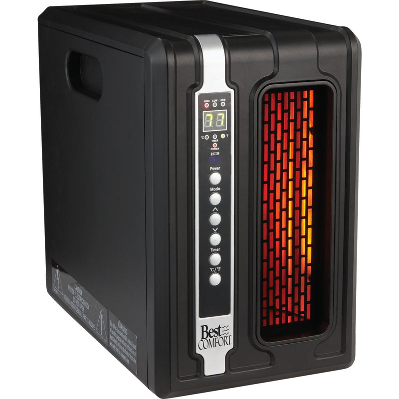 Best Comfort 1500W 120V Quartz Heater with Remote