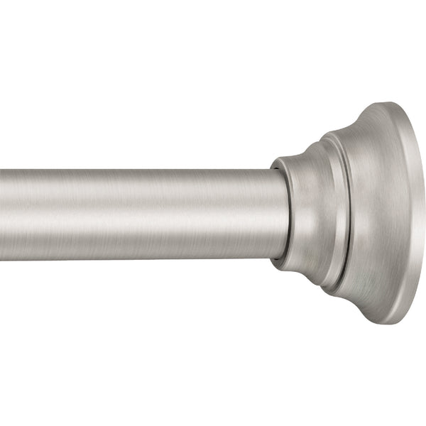 Moen 44 In. To 72 In. Straight Adjustable Tension Shower Rod, Brushed Nickel