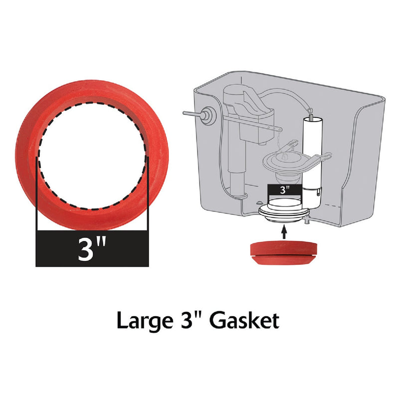 Korky 3 In. Sponge Rubber Tank to Bowl Gasket