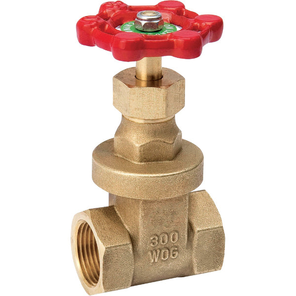 ProLine 1-1/2 In. FIP x 1-1/2 In. FIP Forged Brass Gate Valve