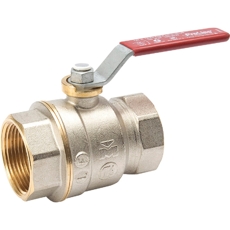 ProLine 1-1/4 In. FIP x 1-1/4 In. FIP Brass Ball Valve