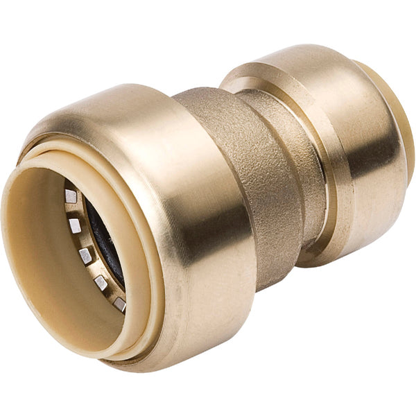 ProLine 1 In. PF x 3/4 In. PF Brass Push Fit Coupling