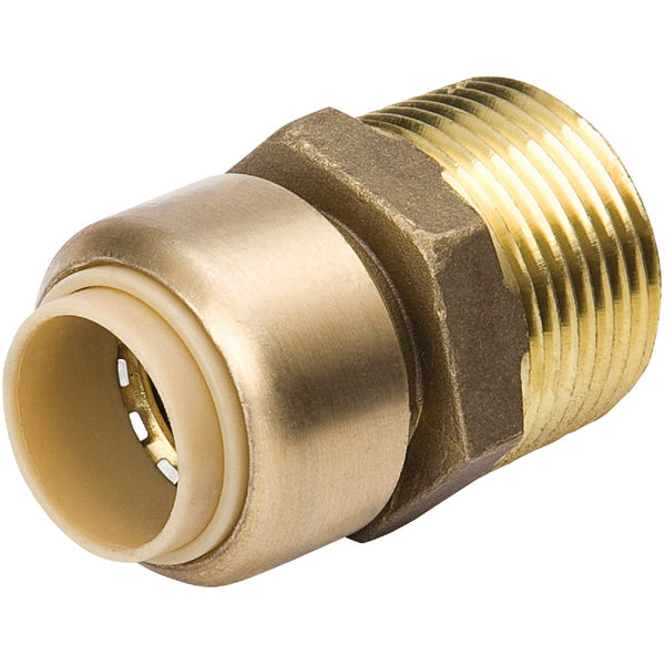 ProLine 1 In. PF x 3/4 In. MIP Brass Push Fit Male Adapter