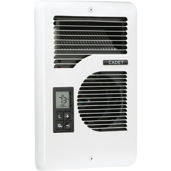 Cadet Energy Plus 1600W 240V Electric Fan-Forced Heater with Digital Thermostat, White