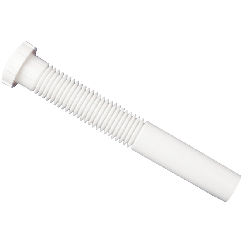 Do it Best 1-1/4 In. x 9 In. White Plastic Extension Tube