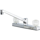 Home Impressions 2- Handle Knob Non-Metallic Kitchen Faucet, Chrome