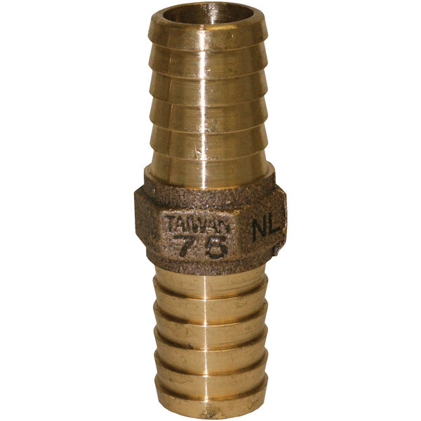 Merrill 1-1/4 In. Low Lead Brass Hose Barb Insert Coupling