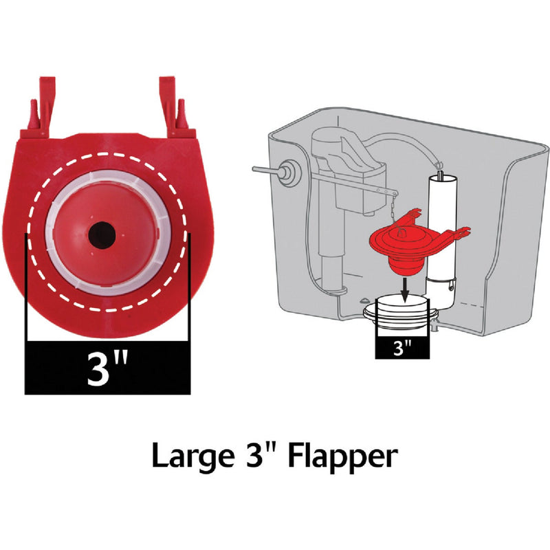 Korky 1.6 and 1.28 GPF Adjustable Flush Valve Kit