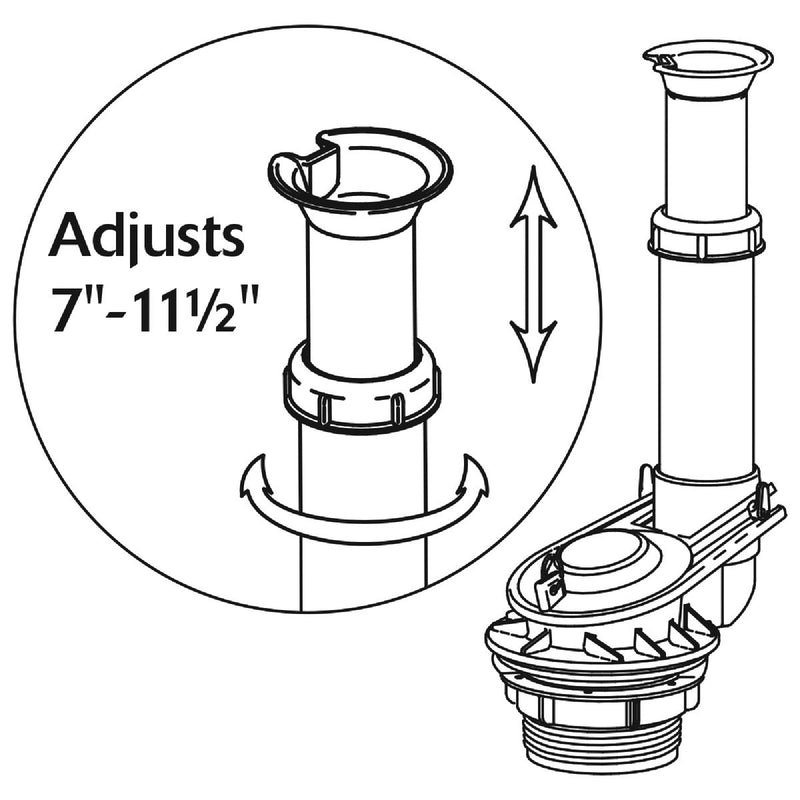 Korky 1.6 and 1.28 GPF Adjustable Flush Valve Kit