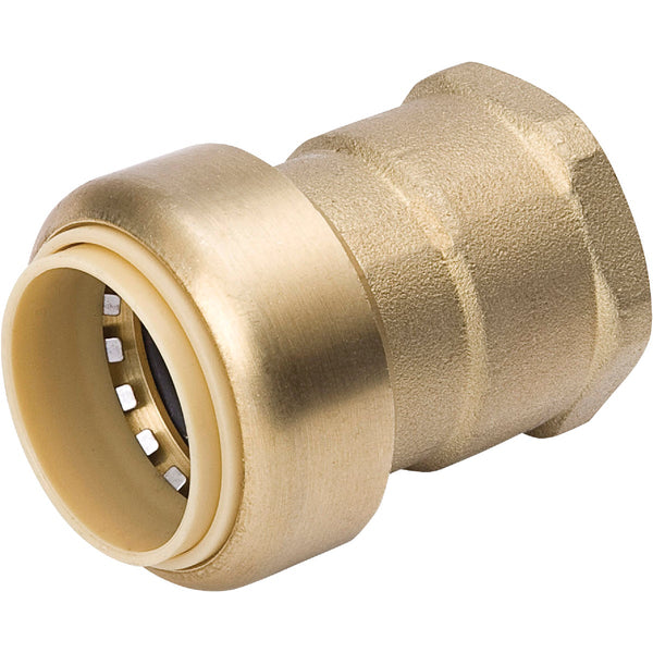 ProLine 1/2 In. PF x 1/2 In. FIP Brass Push Fit Female Adapter