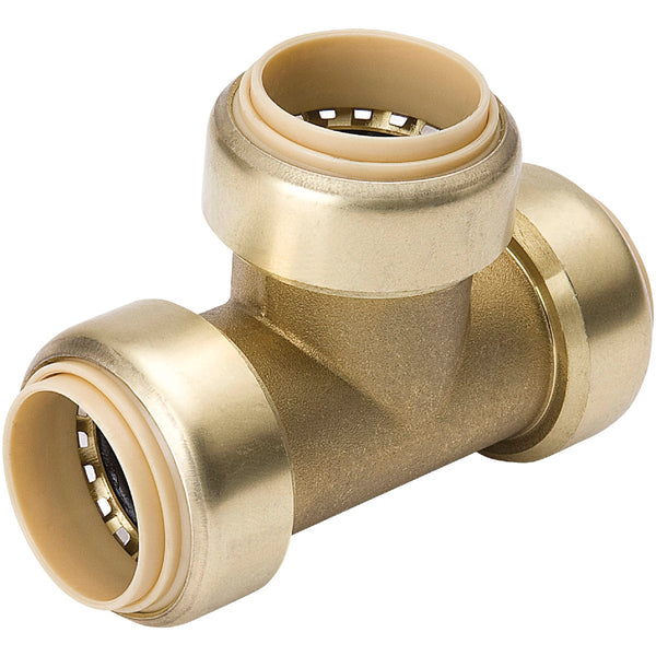 ProLine 1/2 In. PF Brass Push Fit Tee