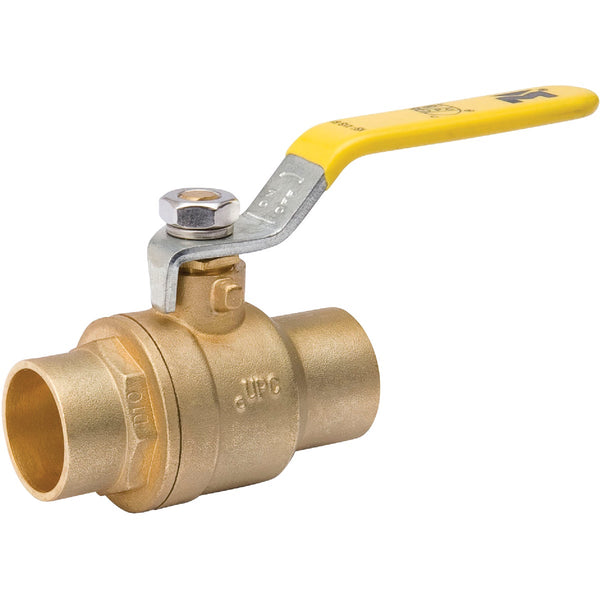 ProLine 1-1/4 In. SWT x 1-1/4 In. SWT Brass Ball Valve