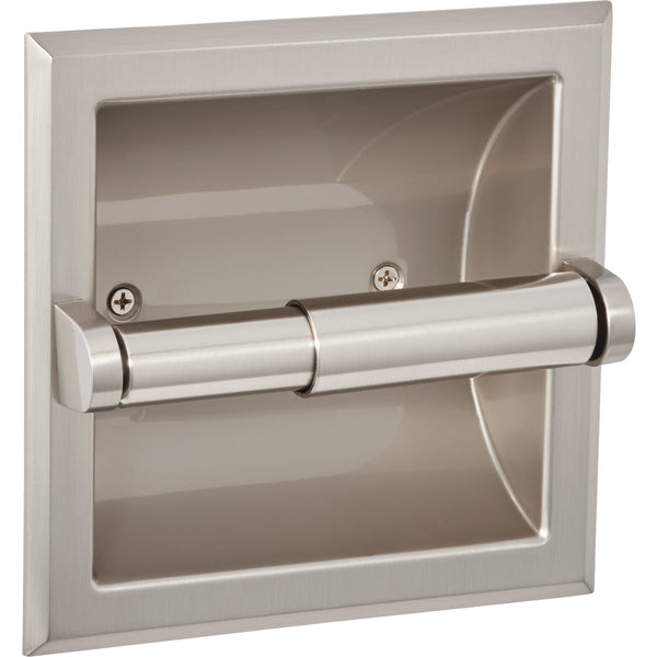 Home Impressions Aria Brushed Nickel Recessed Toilet Paper Holder