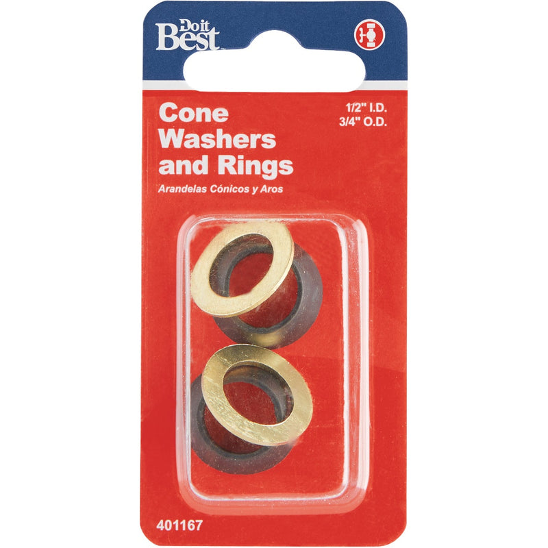 Do it Best 3/4 In. Black Cone Faucet Washer