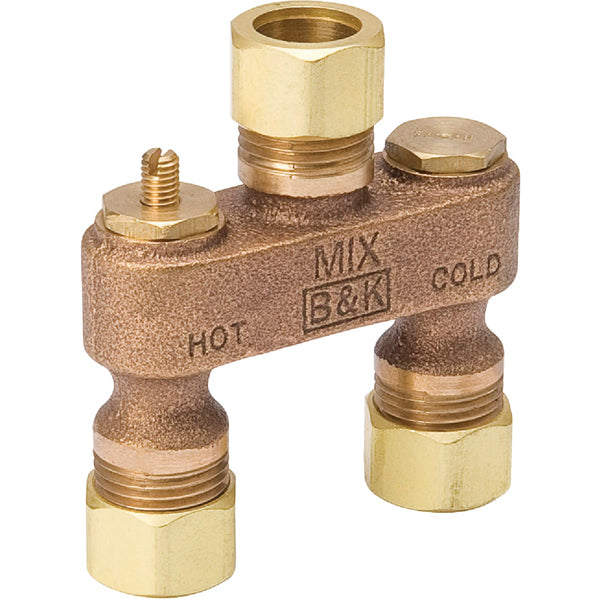 ProLine 1/2 In. OD x 1/2 In. SWT x 1/2 In. IPS Brass Anti-Sweat Toilet Tank Valve