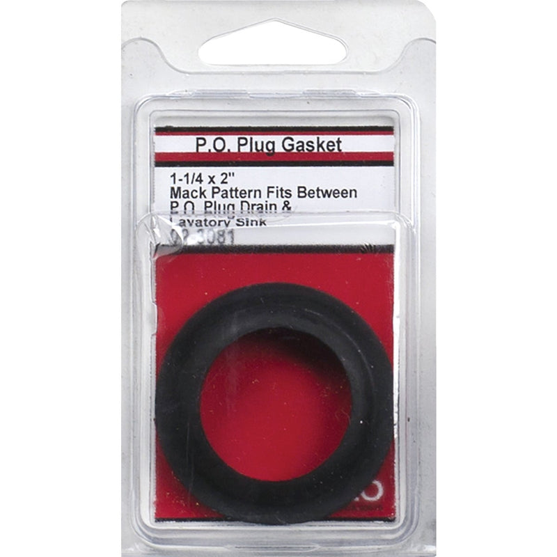 Lasco 2 In. OD x 1-1/4 In. ID Rubber Black Gasket