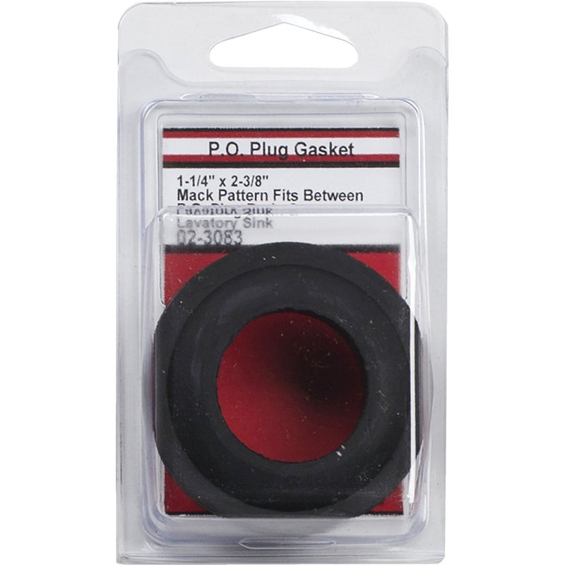 Lasco 2-3/8 In. OD x 1-1/4 In. ID Rubber Black Gasket