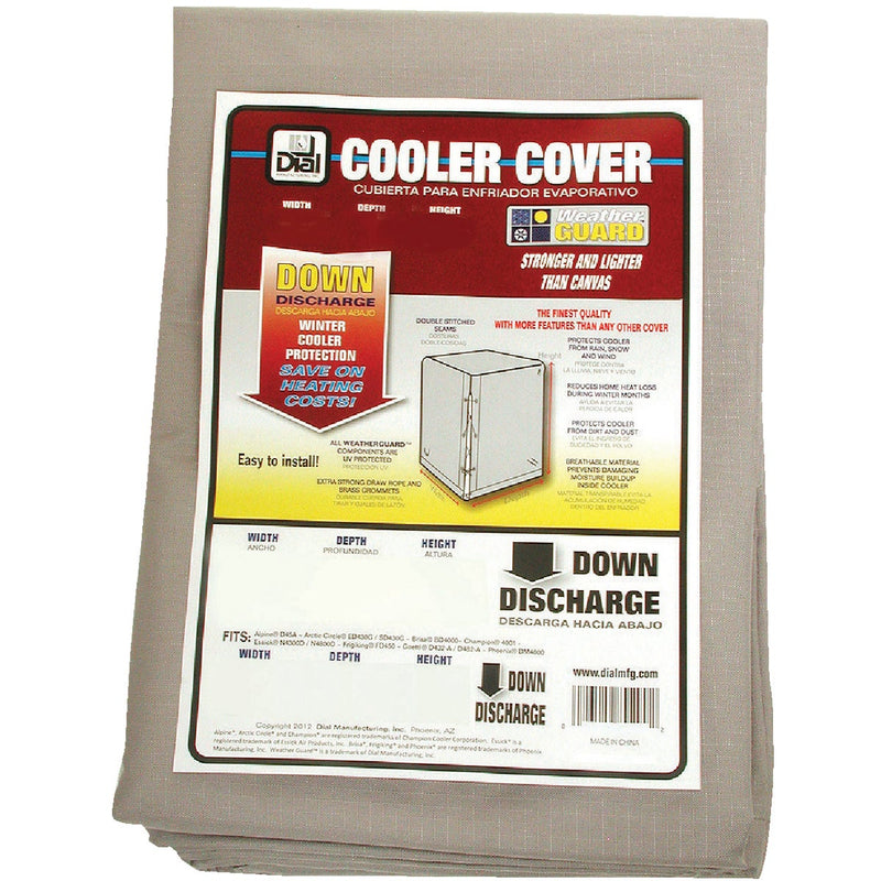 Dial 40 In. W x 40 In. D x 43 In. H Polyester Evaporative Cooler Cover, Down Discharge