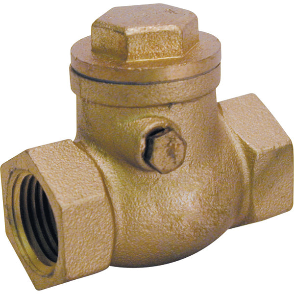 ProLine Brass 1-1/2 In. FIP x 1-1/2 In. FIP Lead-Free Swing Check Valve